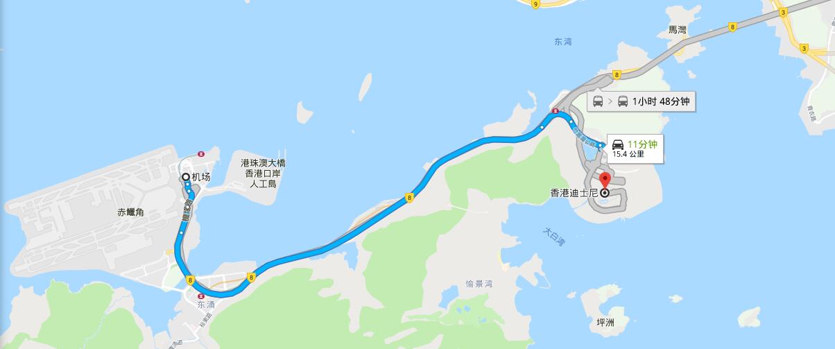 從香港機場如何到香港迪士尼？